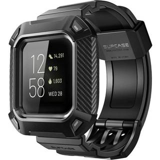 SUPCASE UB Pro armbånd Fitbit Versa 3 - Sort