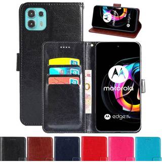 Wallet Cover 3-kort Motorola Edge 20 Lite  - lyserød