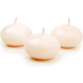 50 stk uparfumerede flydelys creme