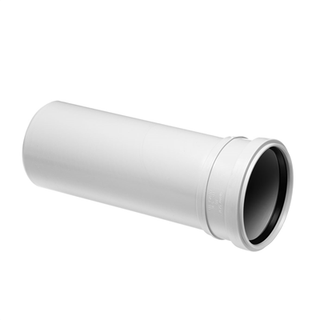 Uponor Decibel afløbsrør med muffe 50 mm 1m