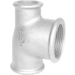 +GF+ tee 90° galvaniseret reduceret 2-1 1/4-1 1/2''