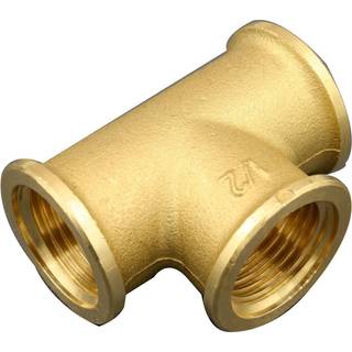 T-stykke 3/4" x 3/4" x 3/4" messing