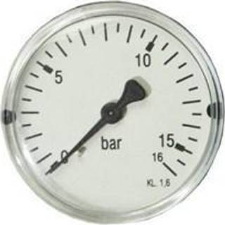 Erik Færgemann Manometer 1/4xø63 0-6 bar, bagudrettet studs
