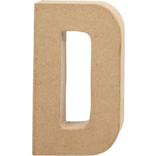 Håndlavet Bogstav D i Papmaché - 20,2 cm
