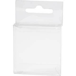 Glasklar PET Æske 51x54x10 mm - 100 stk.
