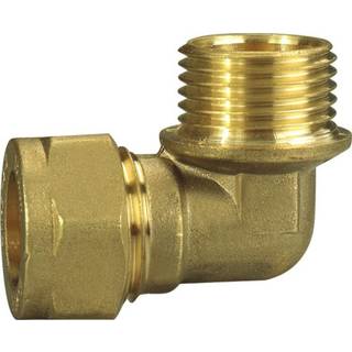Vinkel m. nippel 12 mm x 1/2" messing