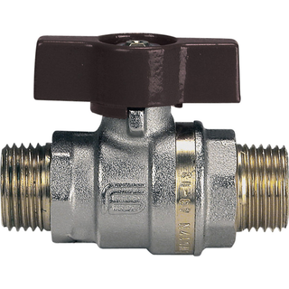 Aster kuglehane 1/2'' nippel/nippel T-greb