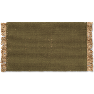 Ferm Living Block dørmåtte 50x80 cm Olive/Natural