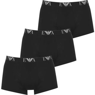 EMPORIO ARMANI Herren Trunks schwarz Baumwolle & Mix unifarben
