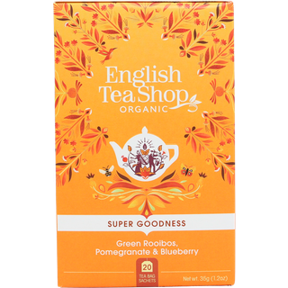 English Tea Shop Green Rooibos, Pomegranate Ø (20 breve)