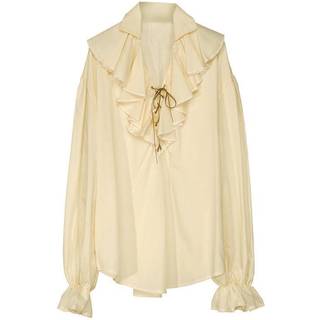 Beige piratskjorte