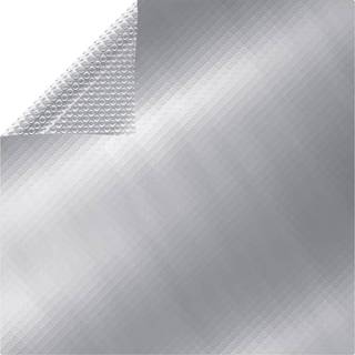 rektangulært poolovertræk 1000x600 cm PE sølvfarvet