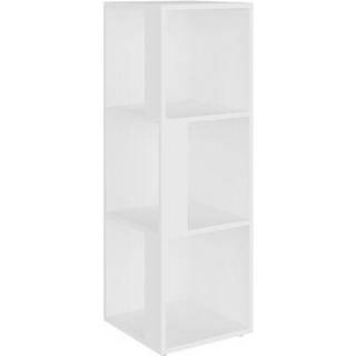 Hjørneskab Konstrueret Træ - Hvid / 33 x 33 x 100 cm
