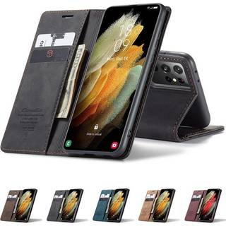 CaseMe Smart FlipCase Samsung Galaxy S21 Ultra  - blå
