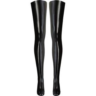 Latex strømper sorte-XXL