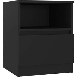 Sengebord 40X40X50 Cm Konstrueret Træ - 1 / Sort