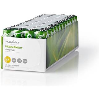 Nedis alkaline batteri ultra power AA LR6 1,5V 48 stk.