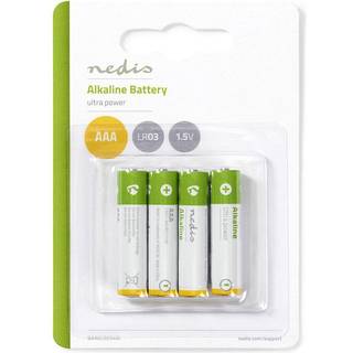 Batteri Nedis Alkaline 4 pcs. AAA batteri KXD0464 - Unisex - Alkaline