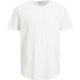 Ensfarvet O-hals T-shirt