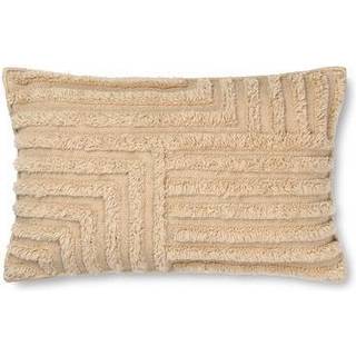 Crease Wool Cushion - Rectangular - Light Sand