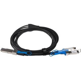 StarTech.com MSA Compliant QSFP+ Direct-Attach Breakout Cable - 2 m (6.6ft) - breakout cable - 2 m - black - Sort - 2 meter