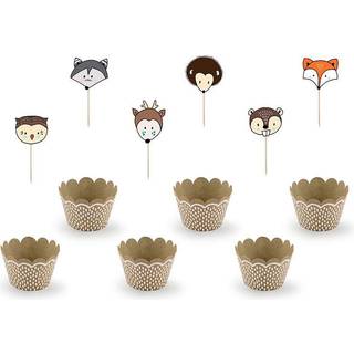 Woodland cupcake sæt