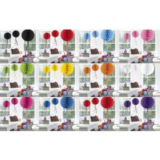 Wabenball Schwarz 30cm