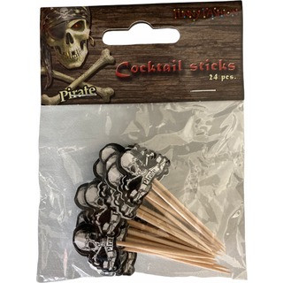 Pirat cocktail sticks, 24 stk