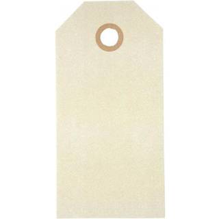 Creme Manilamærker 5x10 cm - 20 stk. i pakke