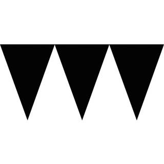 Vimpel banner 4,5 m. - Sort