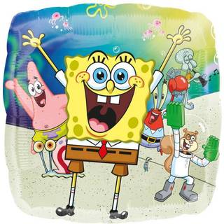 SvampeBob folieballon, 43 cm