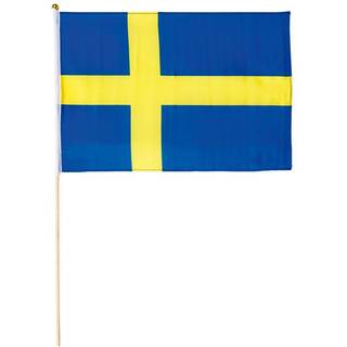 Svensk flag på pind, 40 x 30 cm