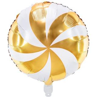 Folieballon Guld Candy 45 cm - Genopfyldelig Helium/Luft, Holder 1-2 Uger