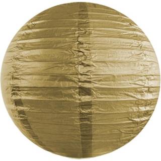 Rispapirlampe Guld 25 cm