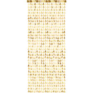 1 stk. Dørforhæng Guldglans Metallic Folie – Eksklusiv Festindgang 100x245 cm