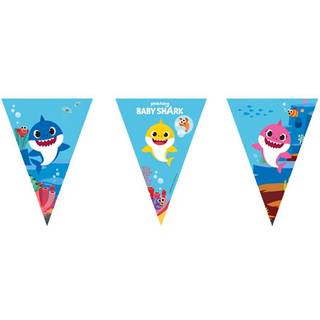 Baby Shark vimpelguirlande