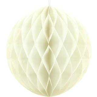 Creme dekoration kugle, 40 cm