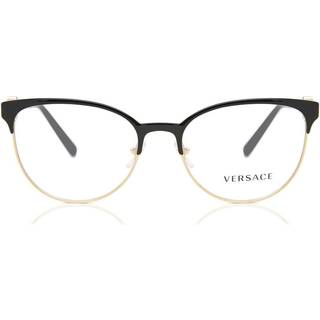 Versace Kvinde VE1271 1433 Optiske stel Metal Sort Transparent Cat Eye Normal
