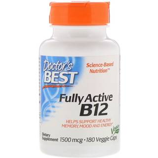 Fully Active B12, 1500mcg - 180 hætteglas