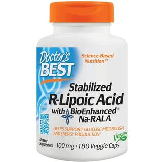 Stabiliseret R-Lipoic Acid med BioEnhanced Na-RALA, 100mg - 180 vcaps