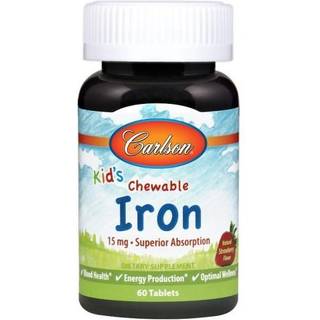 Kid's tyggetablet jern, 15mg jordbær - 60 tabletter