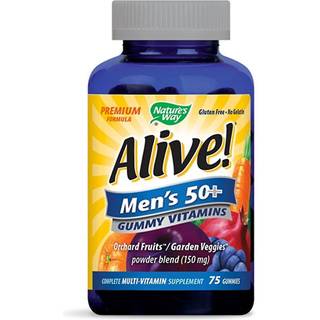 Nature's Way – Alive! Premium Mænd 50+ Gummy Multivitamin, 75 stk. (Kirsebær, Appelsin & Drue)