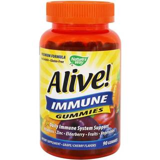 Nature's Way – Alive!® Premium Immune Gummies, Cherry & Grape 90 stk