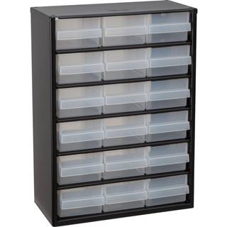 Raaco Sortimentsskab C9-18 sort/klar