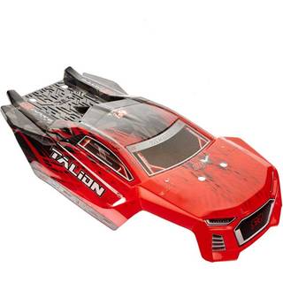 Arrma - ARA406135 - TALION 6S BLX Karosseri i lexan, malet og klippet (Rød/ Sort)