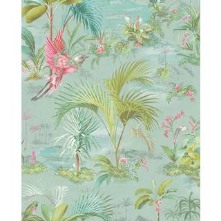 Palm Scene - Blue