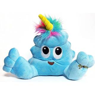 Poo-Nicorns 25,5 cm bamse, Blå