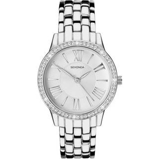 Sekonda Hero Quartz White Dial Stainless Steel Bracelet Ladies Watch 40348