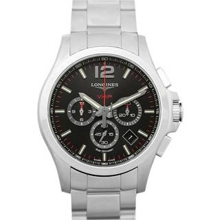 Longines L3.727.4.56.6 Conquest V.H.P. Sort/Stål Ø44 mm