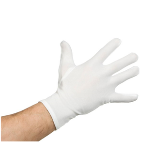 Hvide Stofhandsker - Onesize